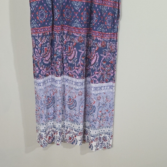 Lucky Brand Purple Maxi Dress with Tie Front - Picture 5 of 8